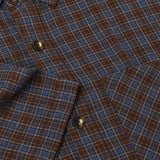 Mitchell Shirt Poplin, Brown / Blue