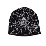 Web Beanie, Black / White