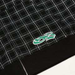 Check Waffle Hood, Black