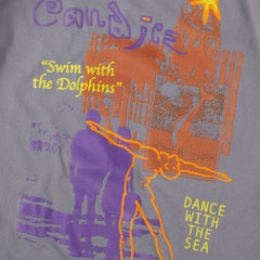 Dolphins Tee, Silver