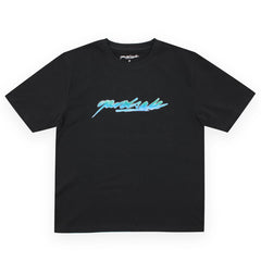 Script Spray T-Shirt, Black