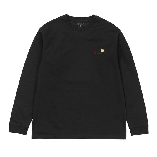 American Script L/S Tee, Black