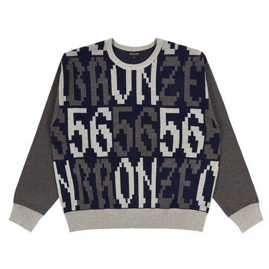 Old E Sweater, Black / Grey