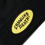Ellipse Patch Beanie, Black