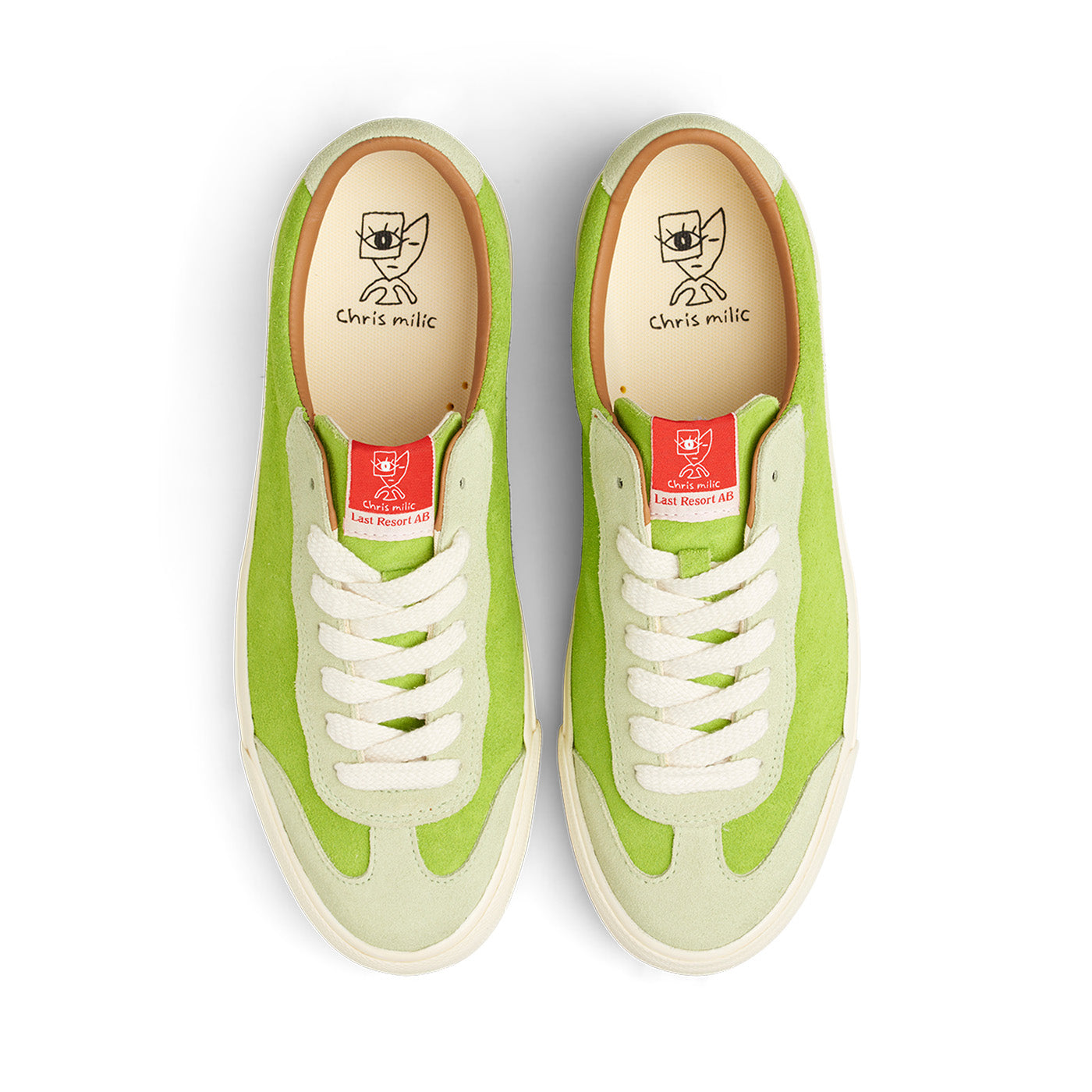 VM004 Milic Shoe Suede, Duo Green / White