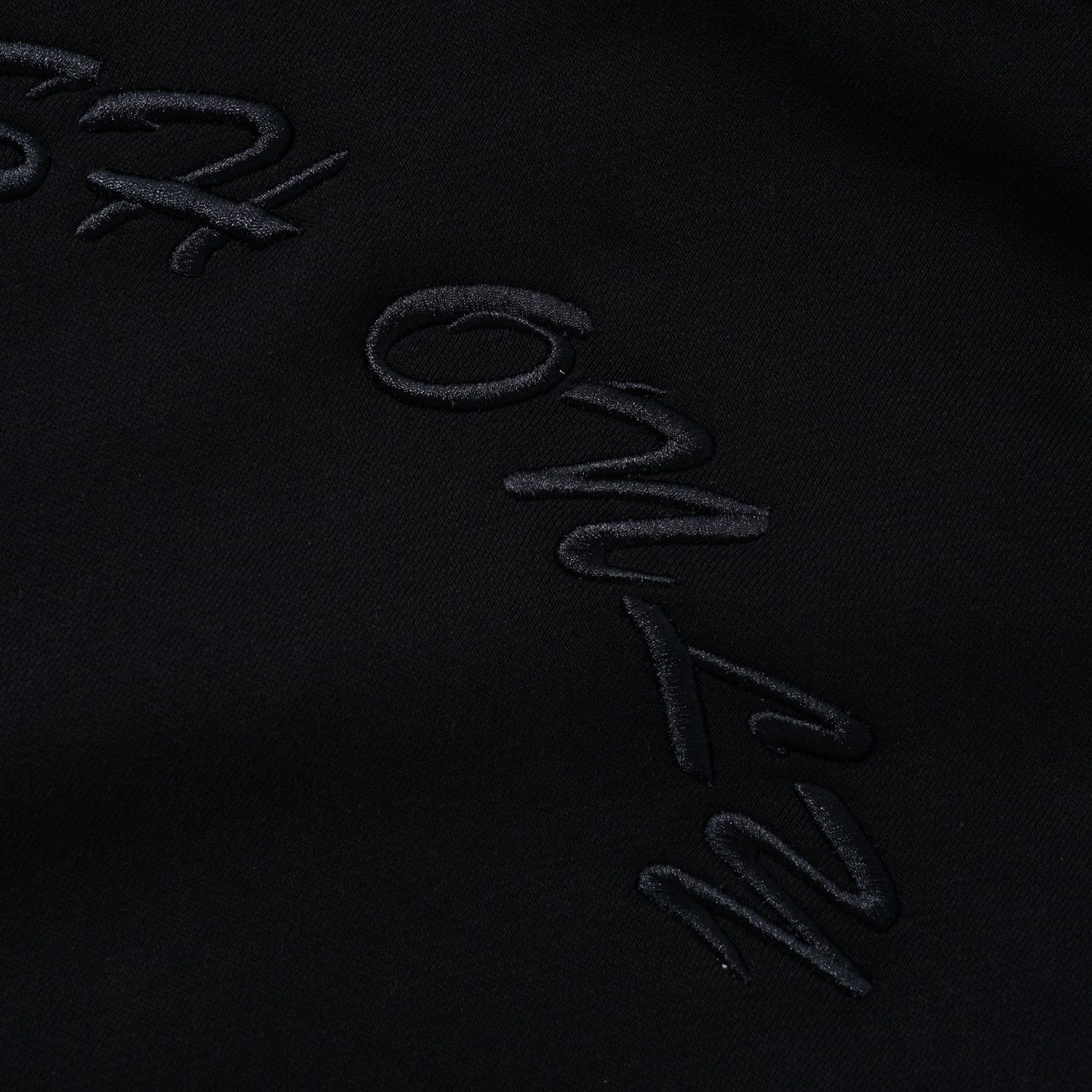 Embroidered Logo Pullover Hoodie, Black