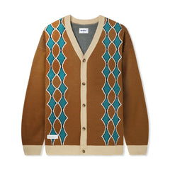 Diamond Knit Cardigan, Nutmeg