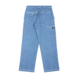 Double Knee Denim Jean, Light Indigo
