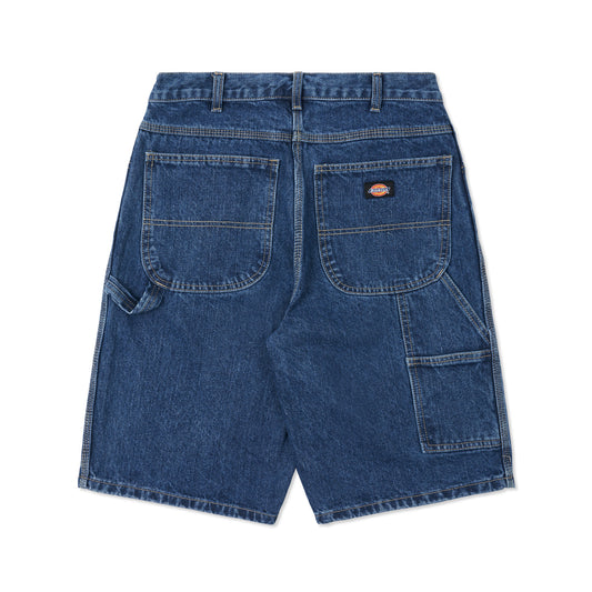 Relaxed Fit Carpenter Short, Stone Washed Indigo