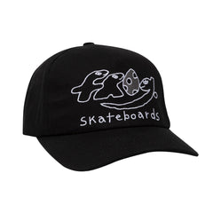Dino Logo 5 Panel Hat, Black