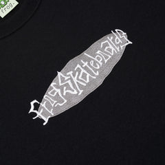 Embroidered Logo Crew, Black