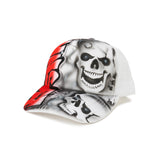 Airbrush Trucker Hat 07, White