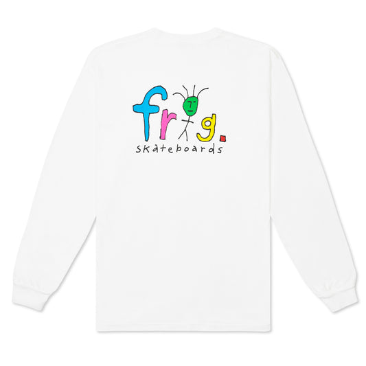 Frog Man L/S Tee, White
