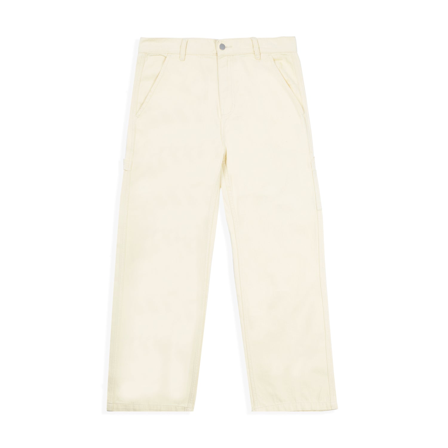 Herringbone Painter Pants, Cream