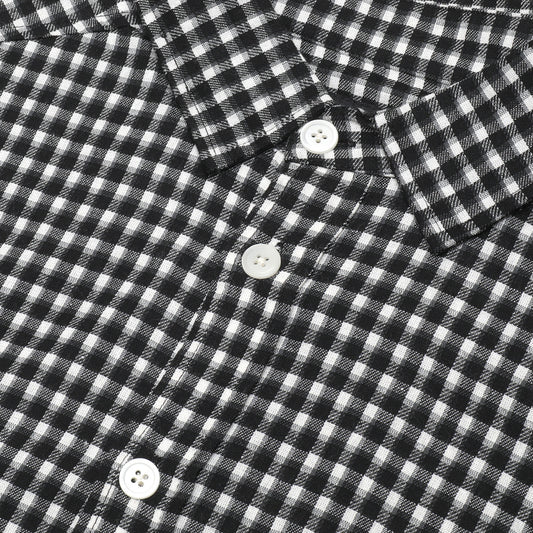 Workers Check LS Shirt, Black