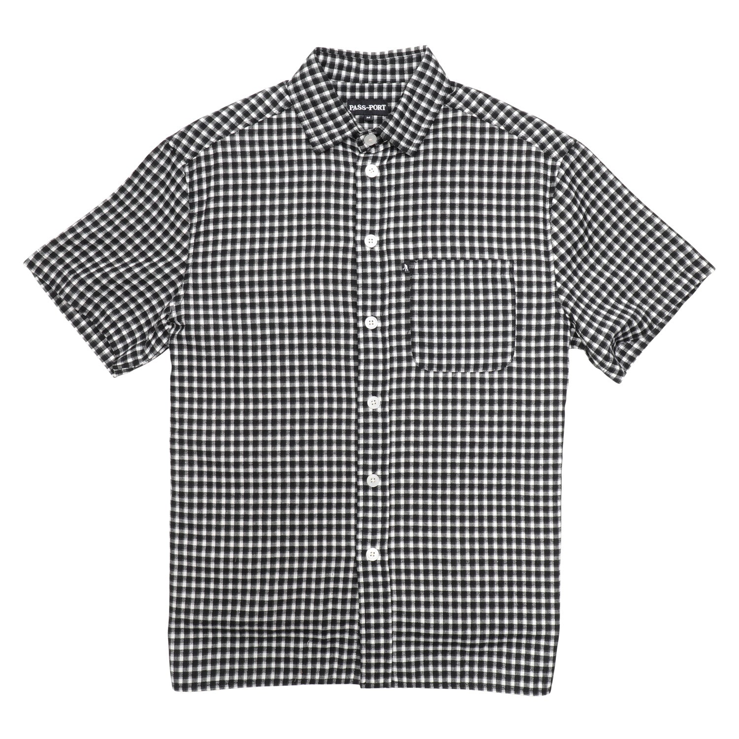 Workers Check Shirt, Black