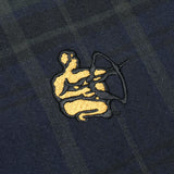 Potters Mark Workers Flannel Shirt, Navy