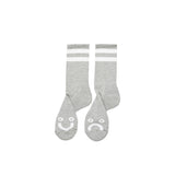 Happy Sad Socks, Heather Grey