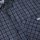 Mitchell Flannel Shirt, Blue / Brown