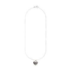 Love You To Death Necklace, Silver