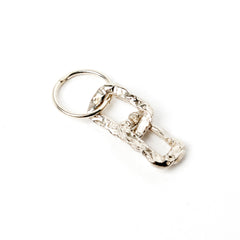 Link Earring, Silver