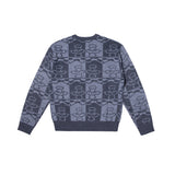 Pot Plant Jacquard Knit Sweater, Grey / Charcoal