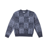 Pot Plant Jacquard Knit Sweater, Grey / Charcoal