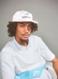 Sunset Corduroy Dolphin Logo Hat, White