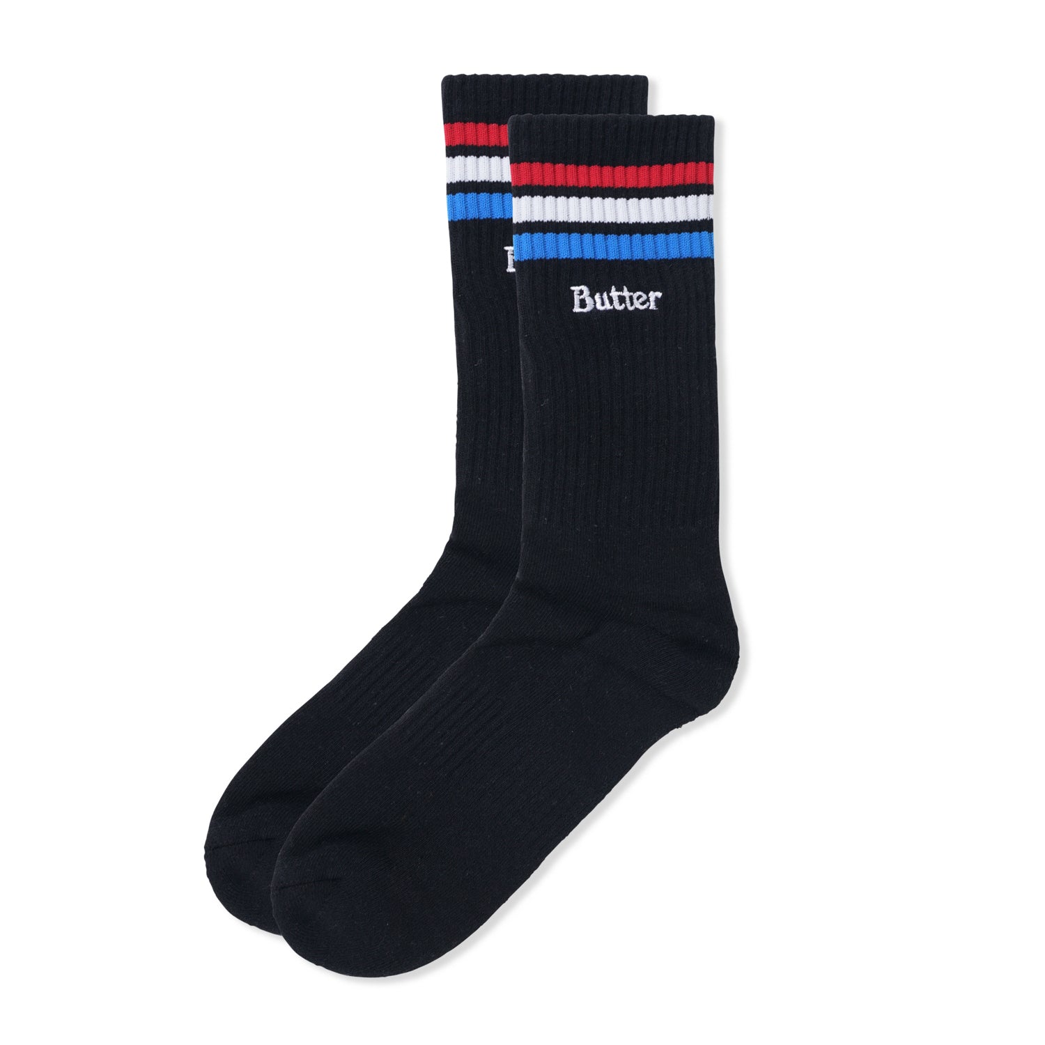 Stripe Socks, Black