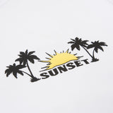 Sunset Beach Tee, White