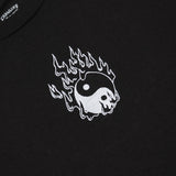 Yin Yang Flames T-Shirt, Black