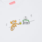 Monkey Logo Tee, White