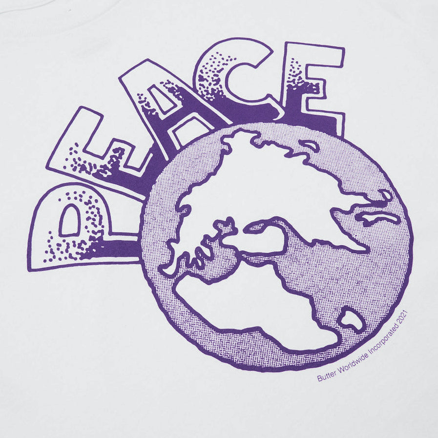 Butter Goods Peace Tee, White