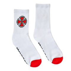 OG CROSS YOUTH CREW SOCKS 4 PACK, Black / White