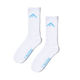 Sunset Dolphin Socks, White