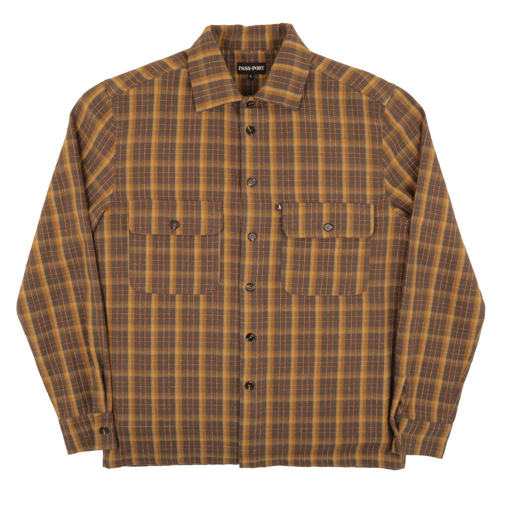 Workers Flannel Shirt, Mustard
