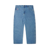 Wrecking Baggy Denim Jeans, Washed Indigo